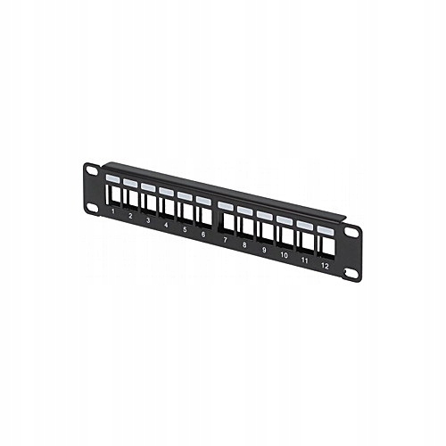 

Patch panel Rack 10'' do złącz keystone PP10-12/K