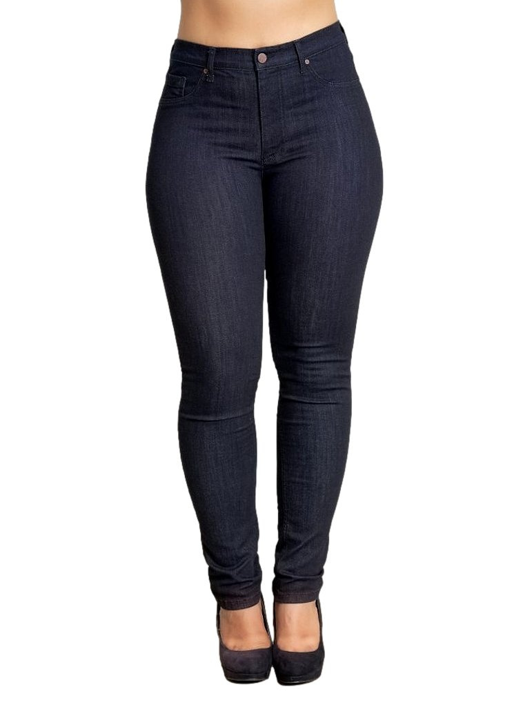 Studio Zúžené Džíny (long) Vysoký Pas Plus Size SC09 54