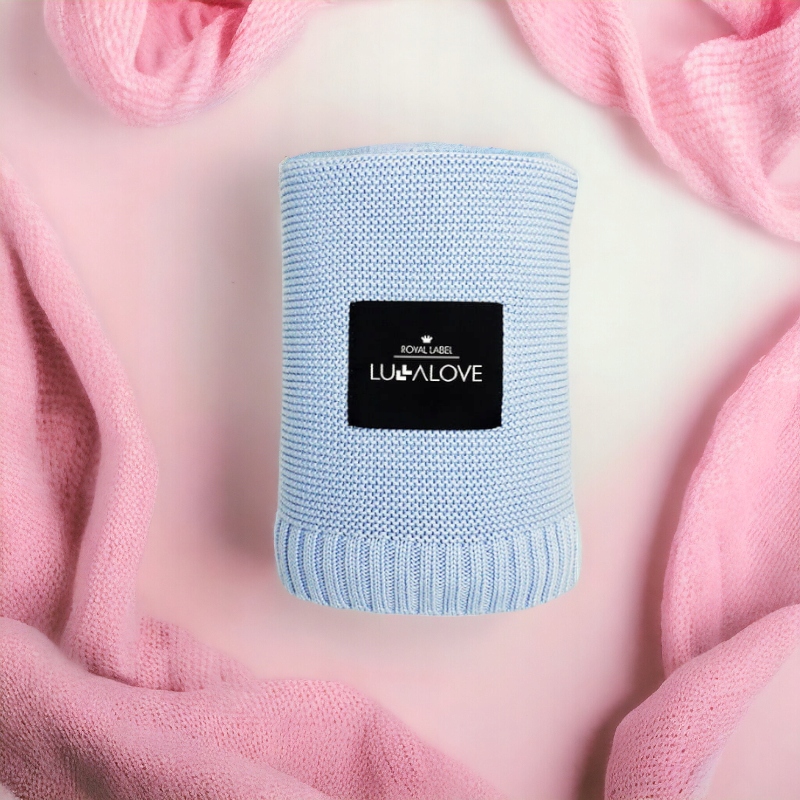 Bambusowy koc klasyczny baby blue - LULLALOVE Kod producenta PS2153