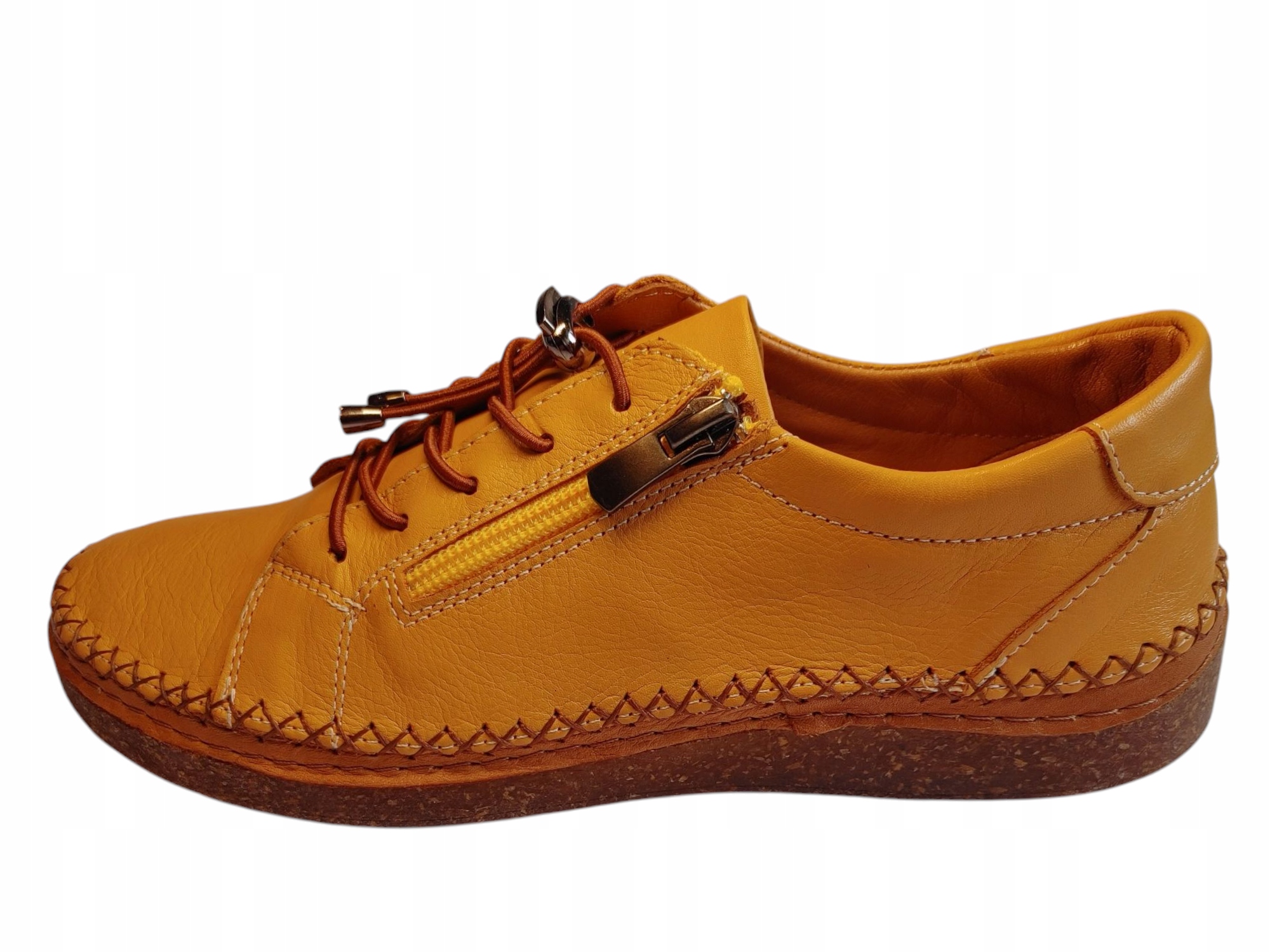 Polobotky Velmi Pohodlné Loretta Vitale 4106 Barva Hořčice Velikost 38