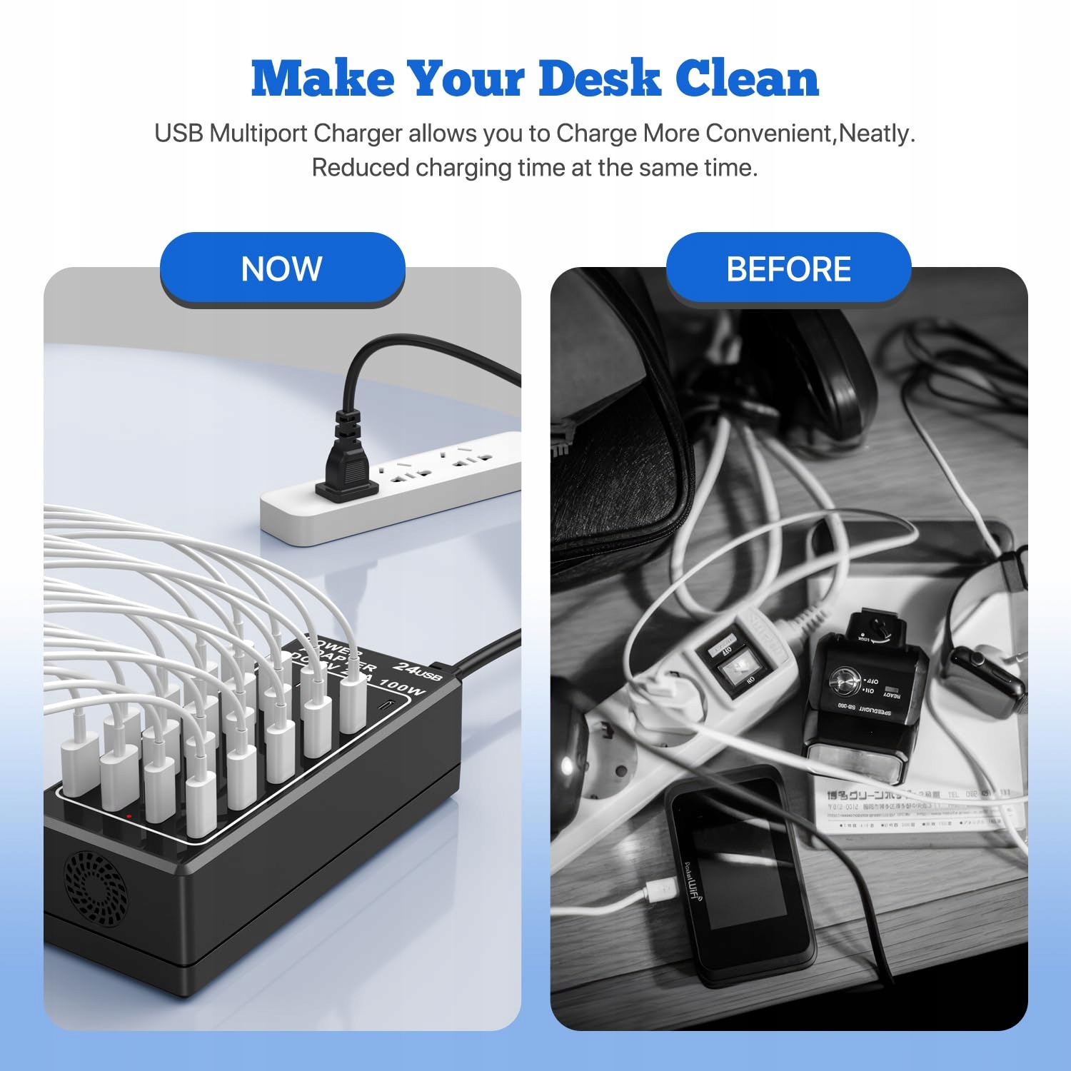 Ładowarka USB C 24-Port 100W USB-C Charger for iPhone, Samsung, Google — miniatura 6