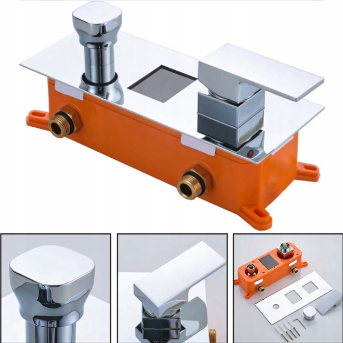 ZESTAW PODTYNKOWY WYŚWIETLACZ DESZCZOWNICA LED Typ podtynkowy