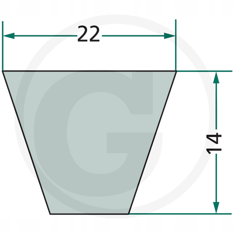 Pas klinowy 22x4100 C-4100 C162 Stan opakowania oryginalne