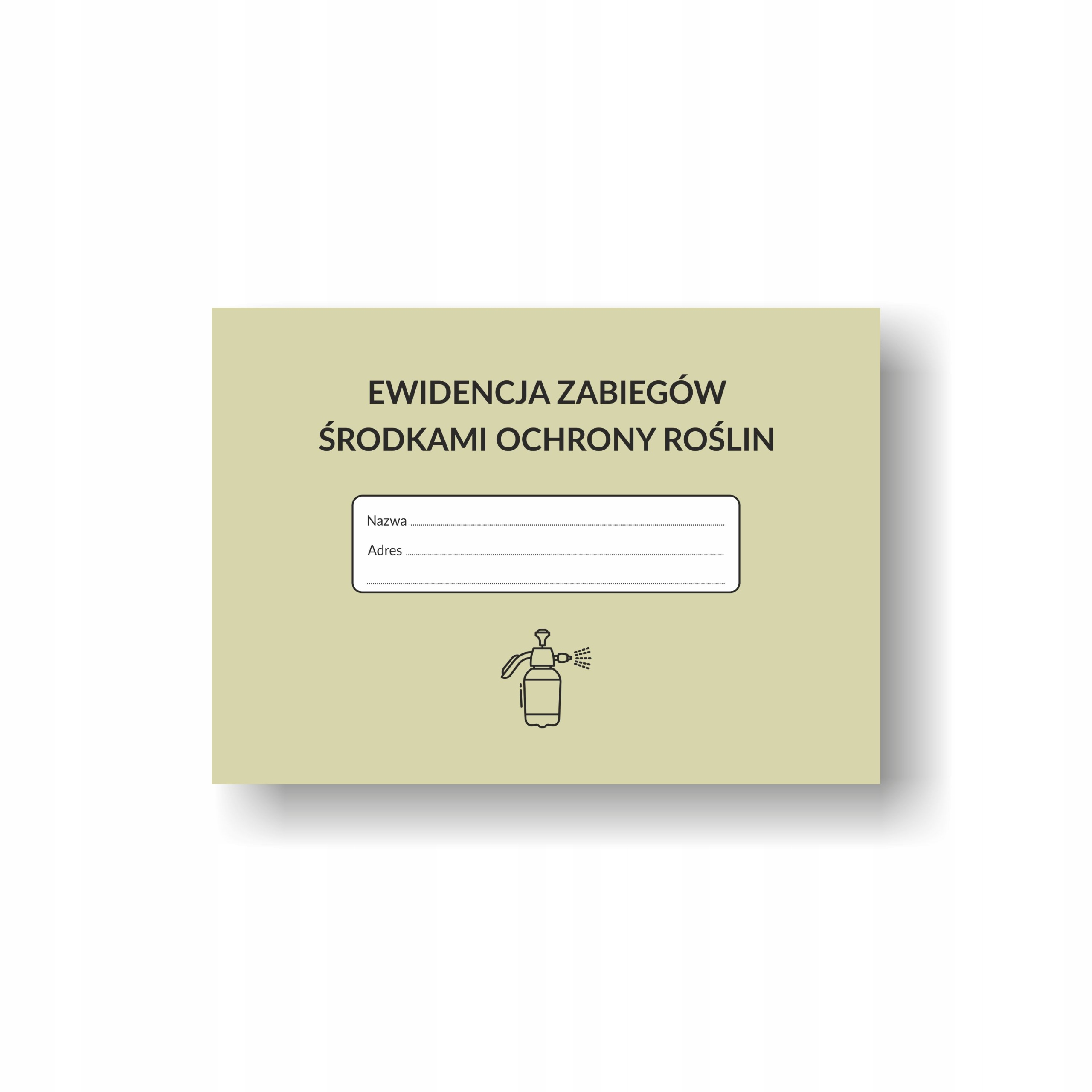Ewidencja zabiegów środkami ochrony roślin A4
