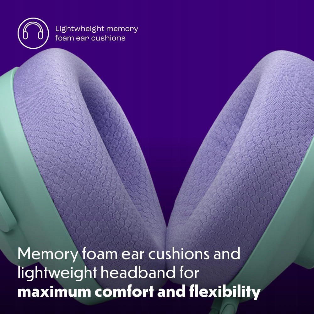 JBL Quantum 100M2 Gaming Headset, Over-Ear, Detachable Mic, Cyan — miniatura 4