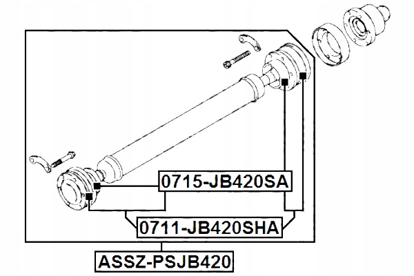 FEBEST WAŁ NAPĘDOWY SUZUKI GRAND VITARA ESCUDO JB416 JB420 JB627 Producent części Febest