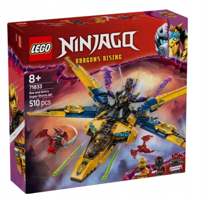 Lego 71833 Ninjago Ras A Bouřkový Supertryskáč Arina