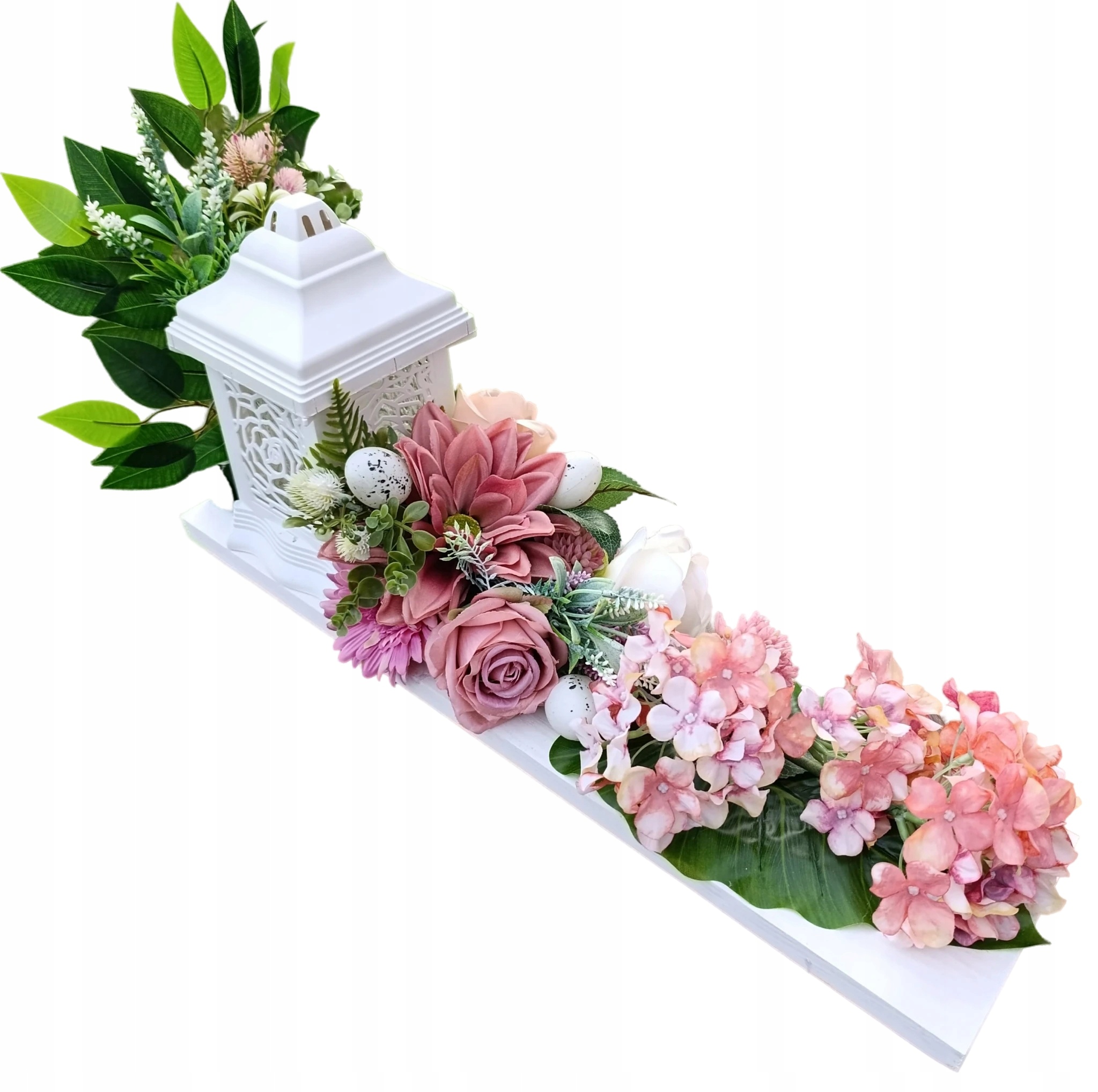 Dekorace stromek na hrob Hřbitov Deska Dřevo 60 cm se Znicí (led)