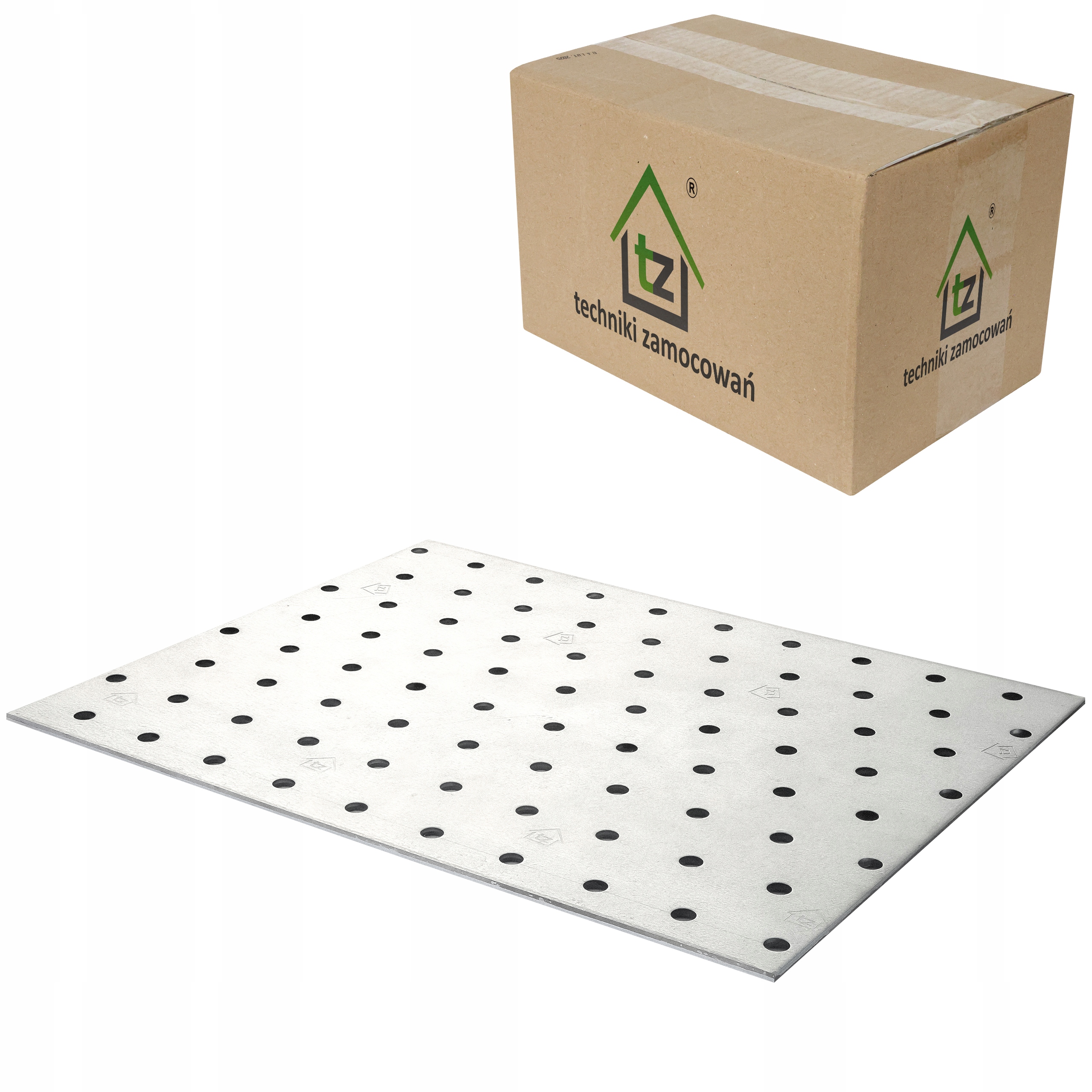 Perforované dlaždice 160 x 200 x 2 mm 50 ks Ploché tesárske spojky PP51