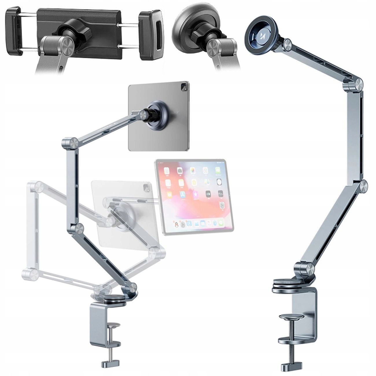 Stojan Držák Výložník Dlouhé Rameno pro telefon Tablet k psacímu stolu MagSafe