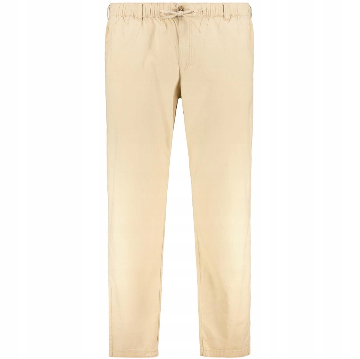 North Latitude Lněné Kalhoty Chino S Gumičkou, Velké Velikosti, Béžové, 2XL