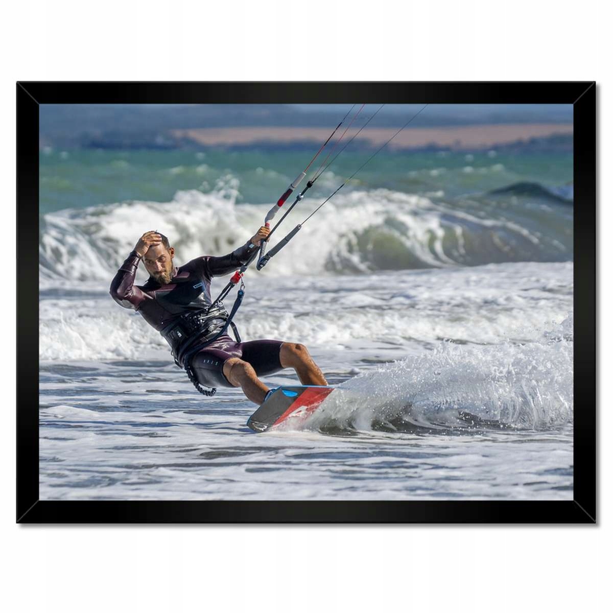 Plakáty v rámu 40x30 Kitesurfing Kitesurfer