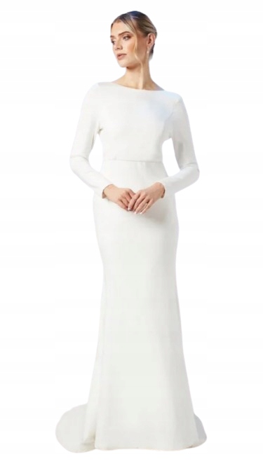 Coast Svatební Šaty S Dlouhým Rukávem A Lodičkovým Výstřihem 42 1HKJ