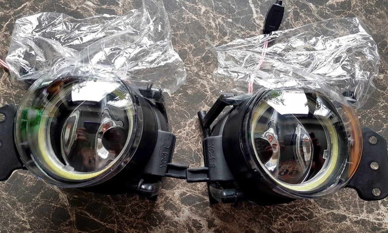 Halogeny LED z Ringiem DRL do BMW E60 E90 E63 Producent części Inny