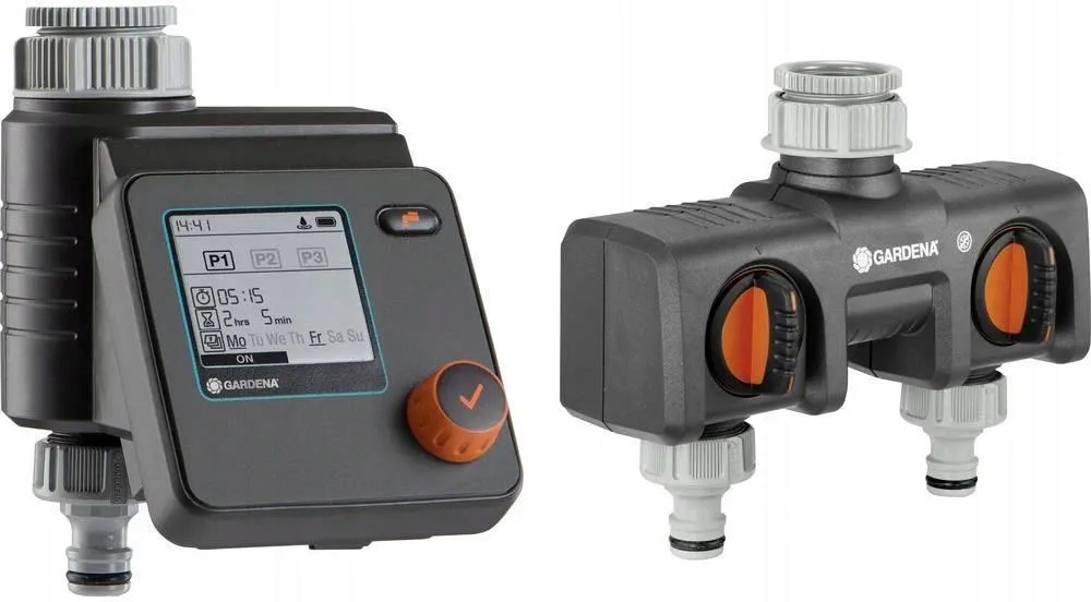 Bluetooth regulátor zavlažovania Gardena 1889 dvojitý rozdeľovač 8193