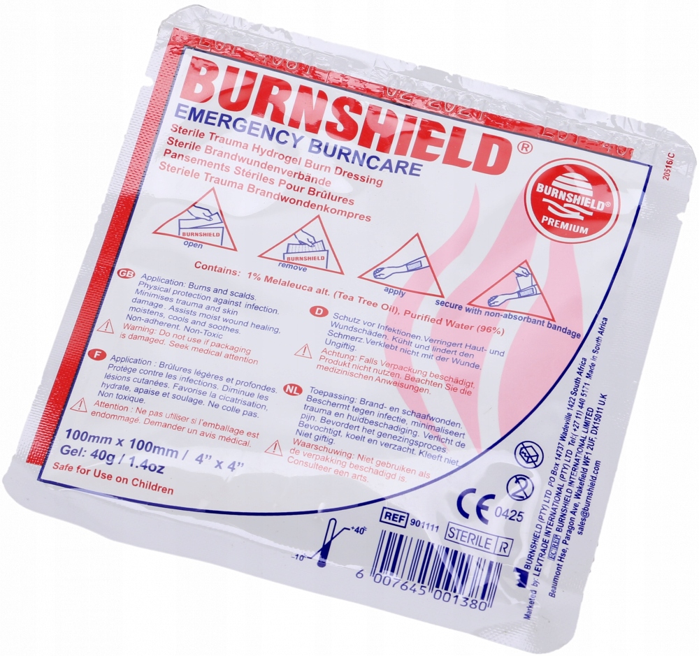 

Opatrunek hydrożelowy oparzenia Burnshield 10x10cm