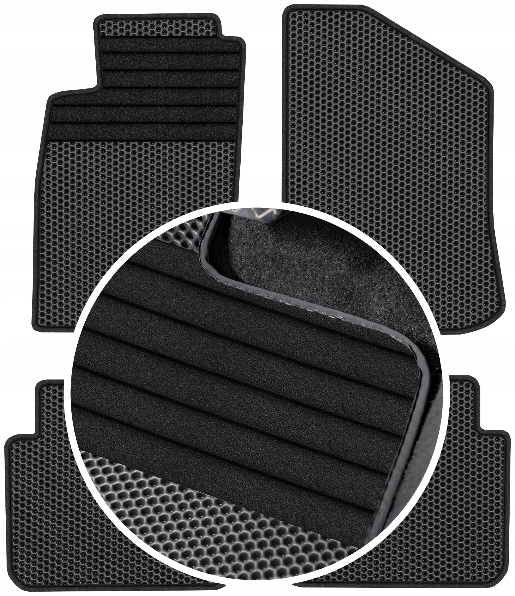 Mitsubishi Lancer IV 1988-1992 Gumové rohože Eva Eternity Posilnenie XXL