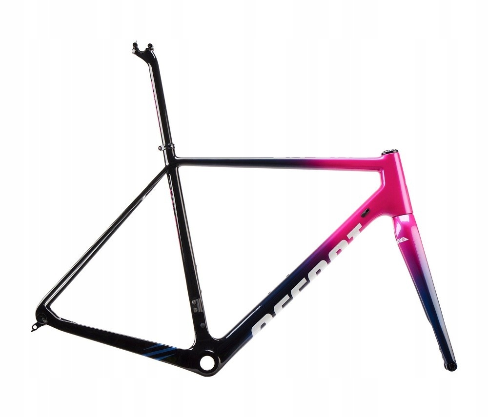Přechodový rám Accent Cx-one Carbon růžový set (rám, vidlice, kormidla, podpěry)