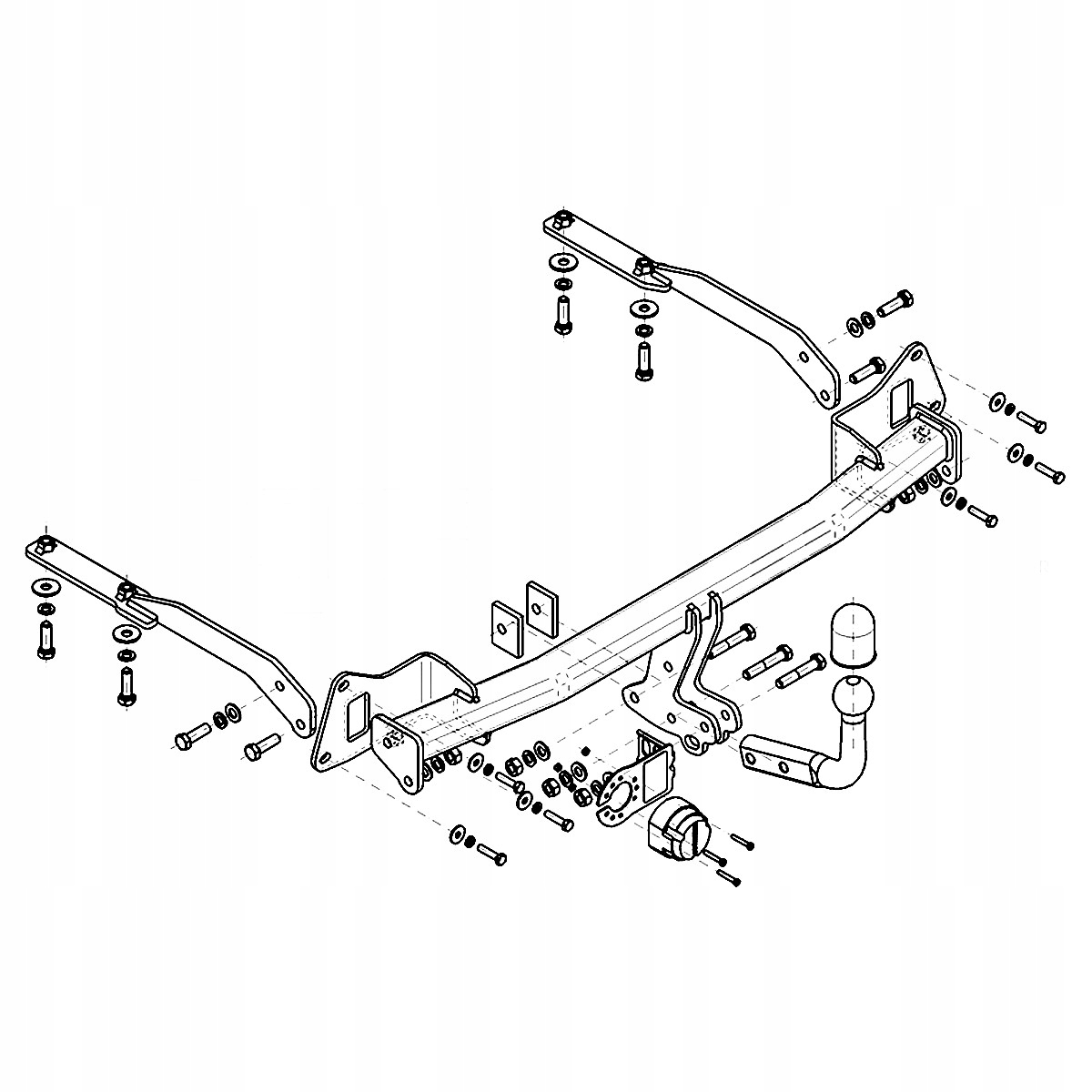 Hak holowniczy Honda Jazz 4 GK IV Hatchback 15-20 MODUŁ 13 PIN GRATIS Nowy Producent Steinhof