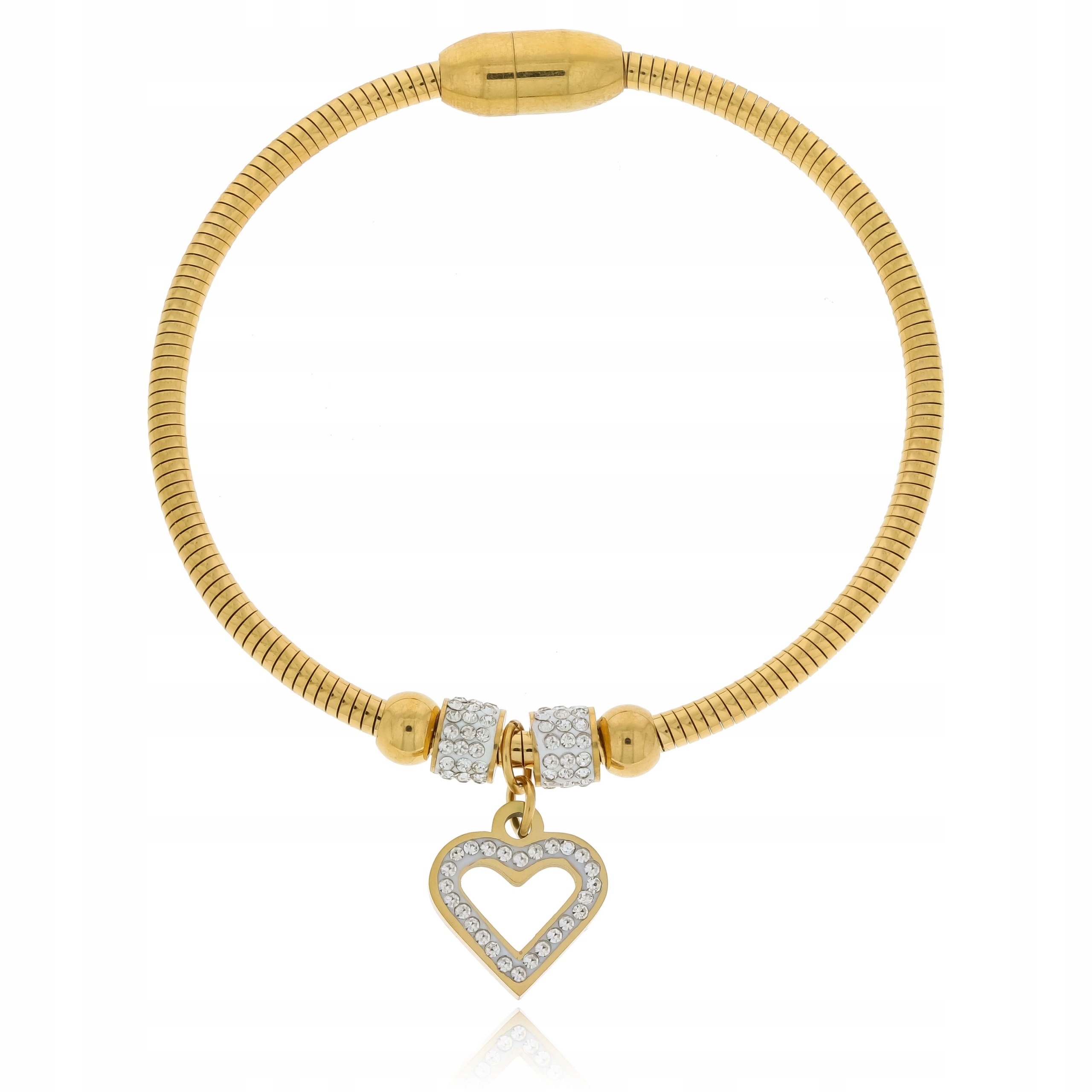 

Bransoletka ze stali chirurgicznej obręcz kryształ