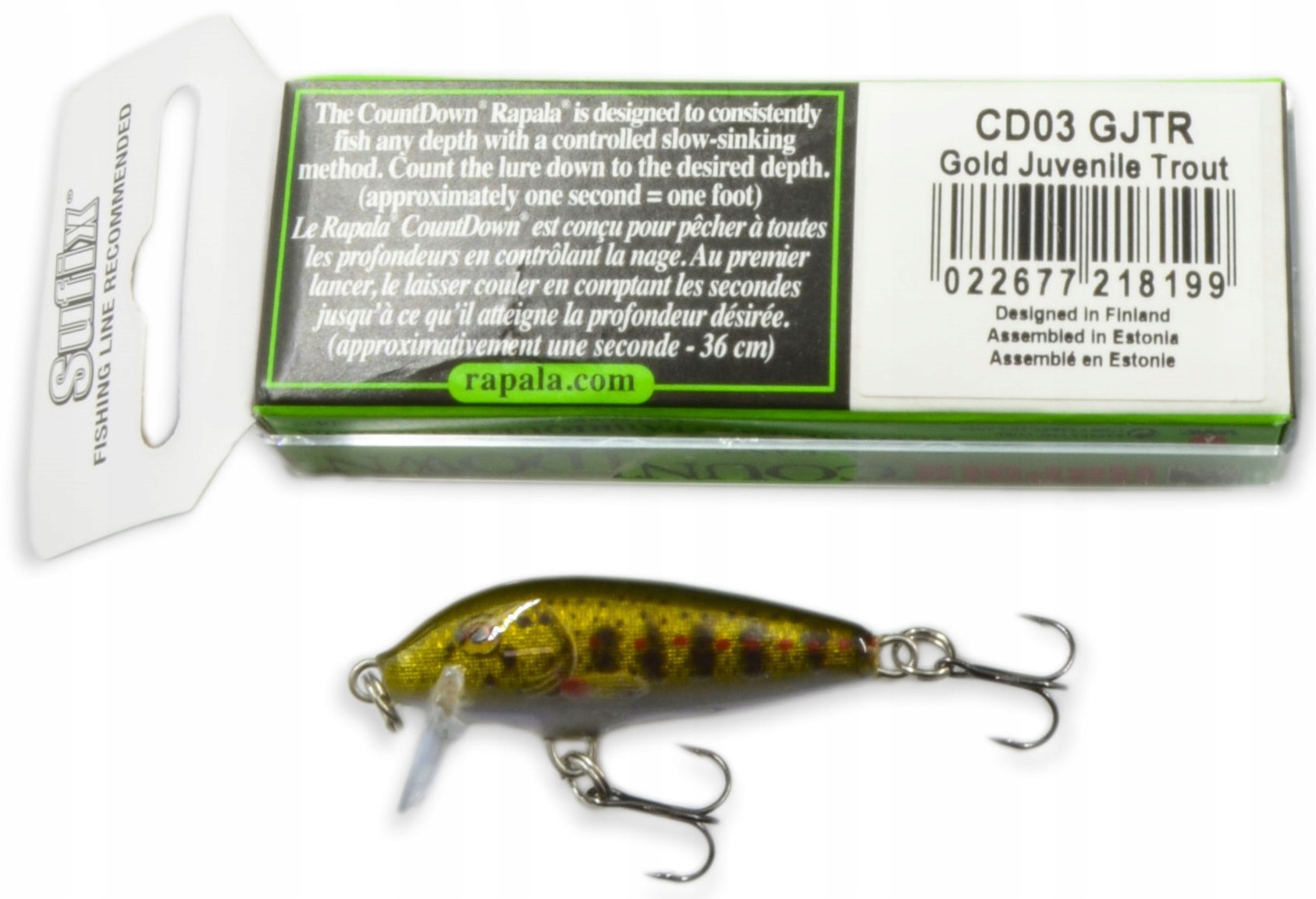 CD03 Gjtr Wobler CountDown Rapala 3CM/4G 0,9M
