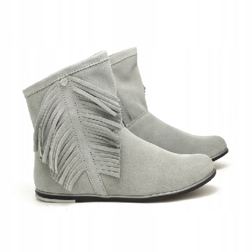 Botki BARTEK dla dziewcząt szare r.38 Płeć dziewczynki