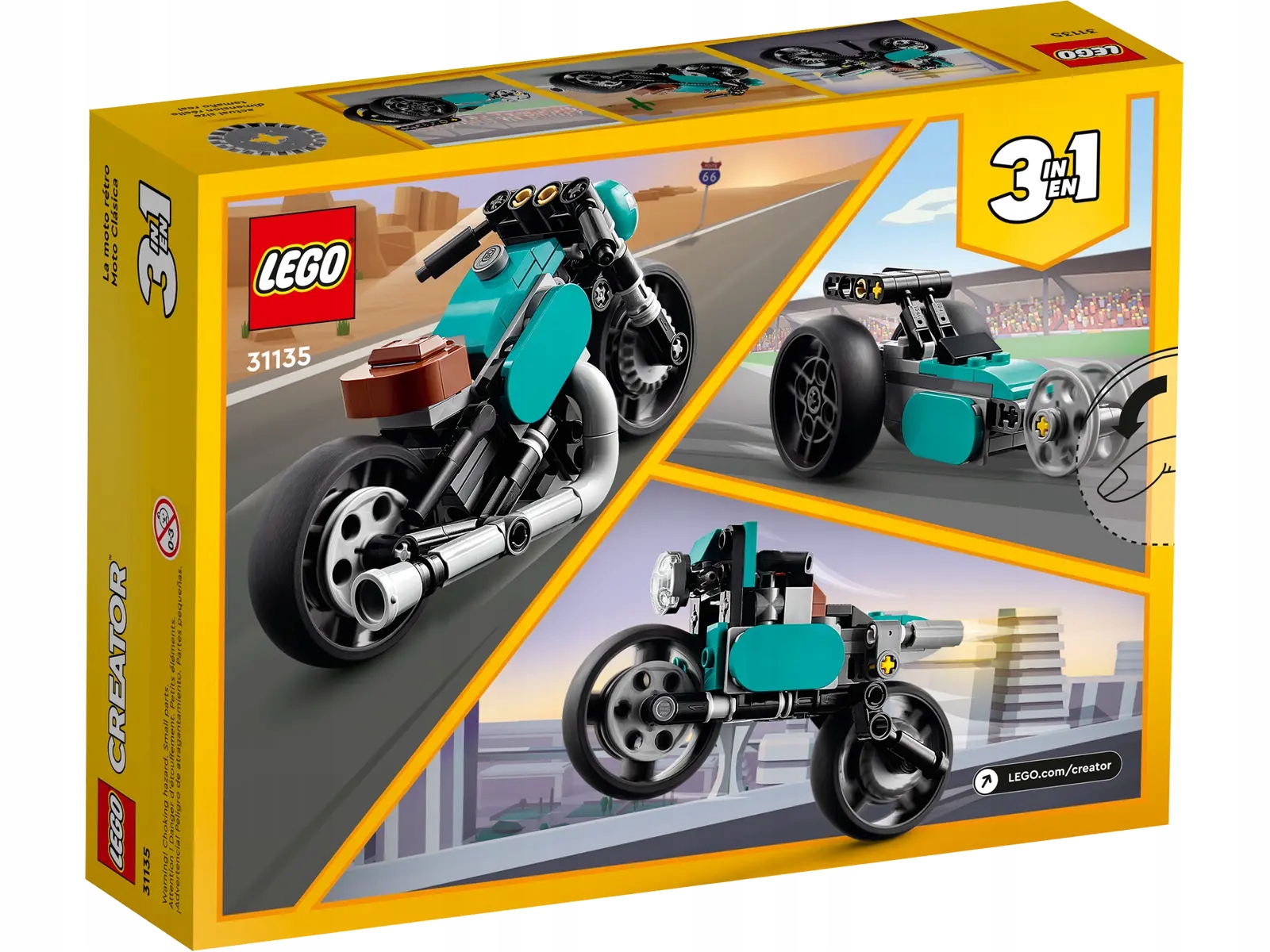 LEGO Creator 31135 Motocykl vintage 3w1 Marka LEGO