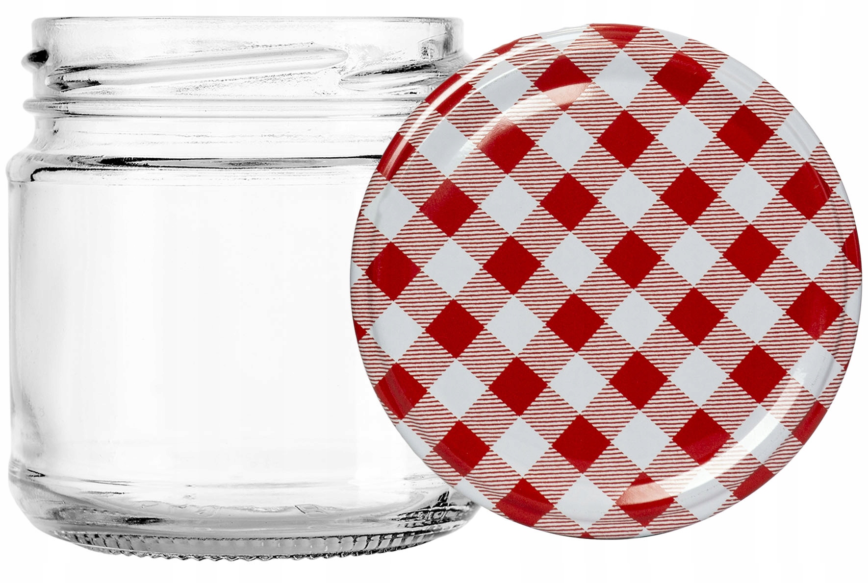 

Słój 210 ml Wieczko Kratka Czerwona x 6 szt.