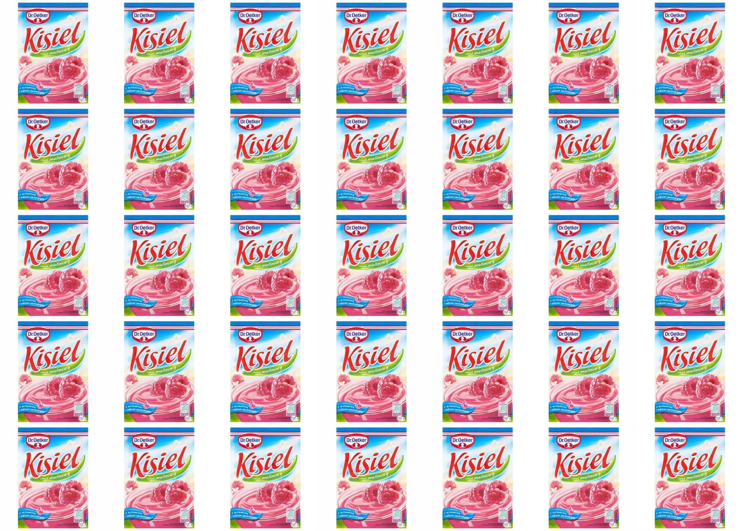 35x 38g Dr. Oetker Kisiel malinowy Karton