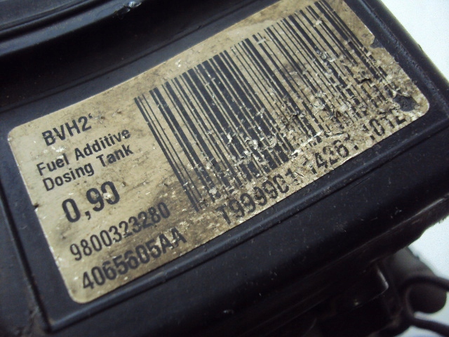 ZBIORNIK PLYNU FAP DPF CITROEN C4 PICASSO 1 6 D Car type Passenger cars
