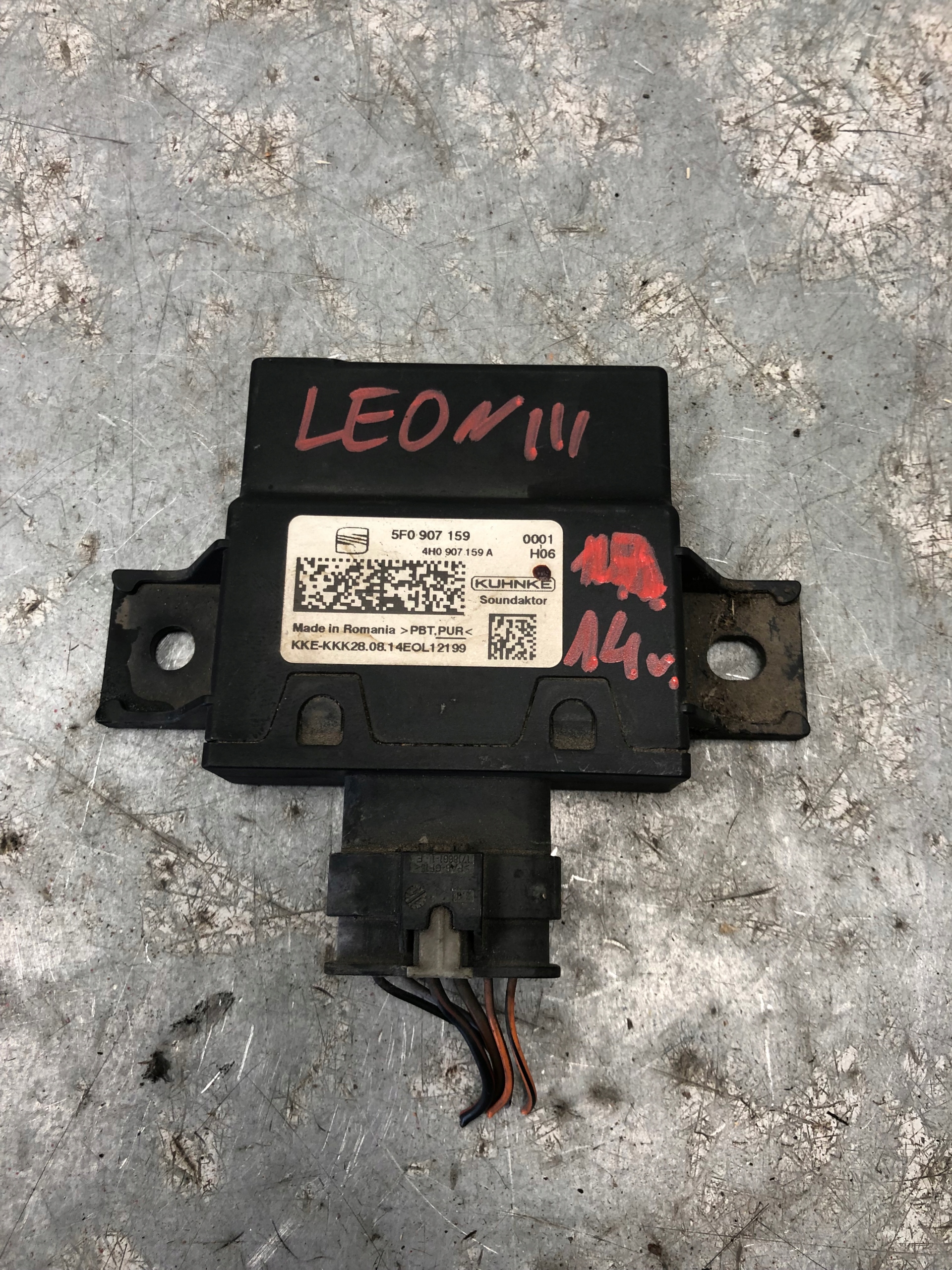 SEAT LEON III module control unit DZWIEKU 5F0907159