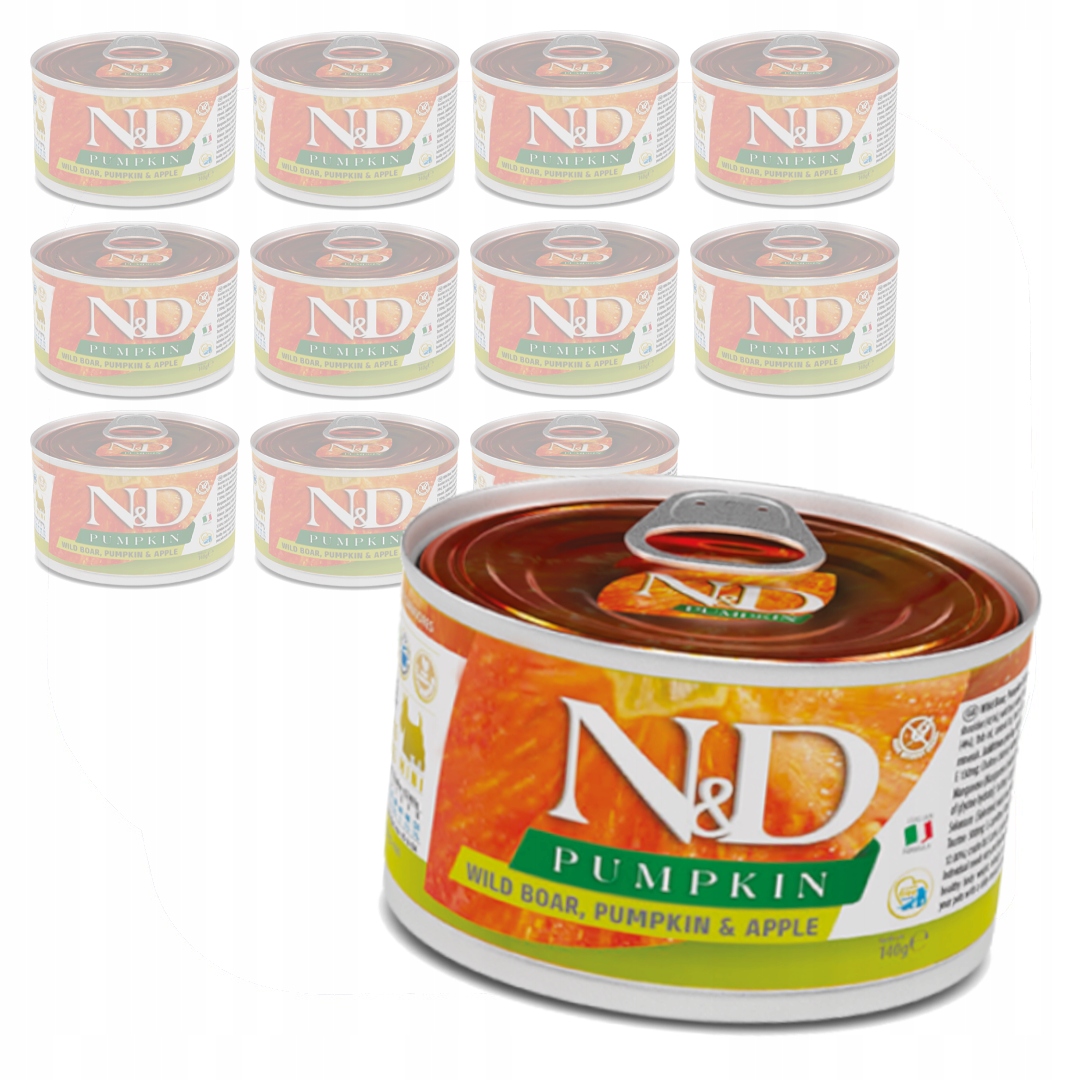 Levně Farmina N&d Dog Pumpkin 12x140g Vlhké Krmivo pro psy Divoká dýně Jablko