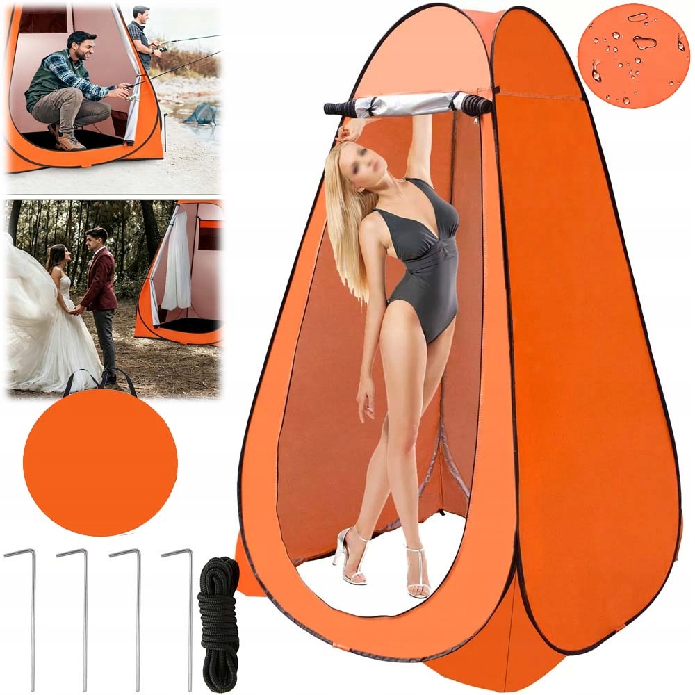 Stan Převlékárna Přenosná Toaleta Plážový Sprchový Kout Turistický 190 CM