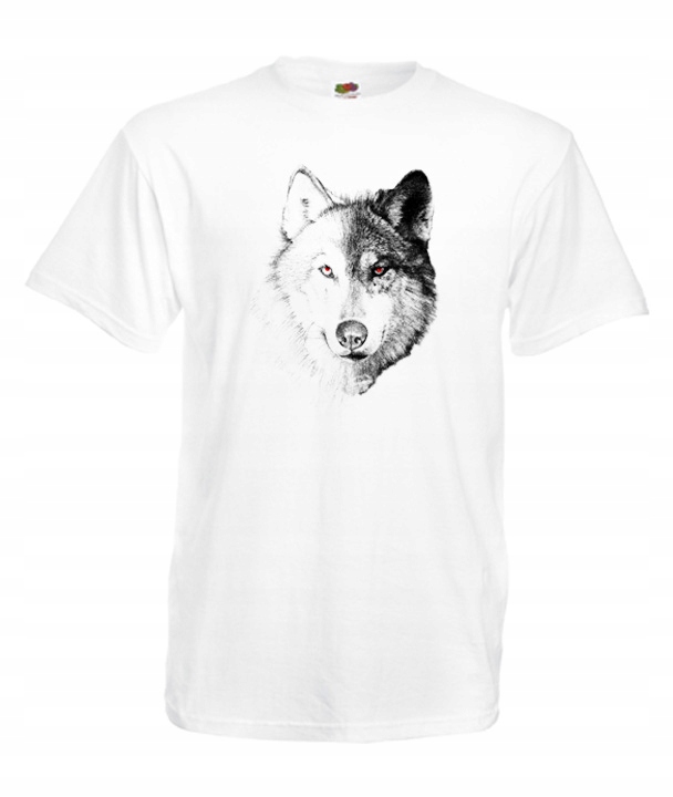 

XXL Koszulka Męska Wilk Szary Księżyc Wolf Wzory