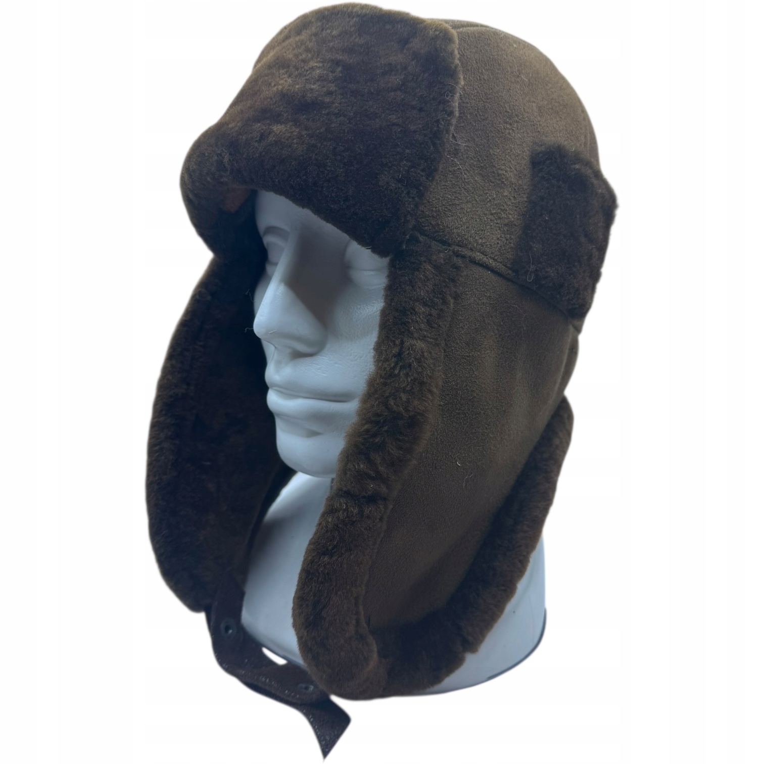 Čepice Pilotka Šátek Přírodní kůže Kožuchová Teplá Přírodní Kožešina