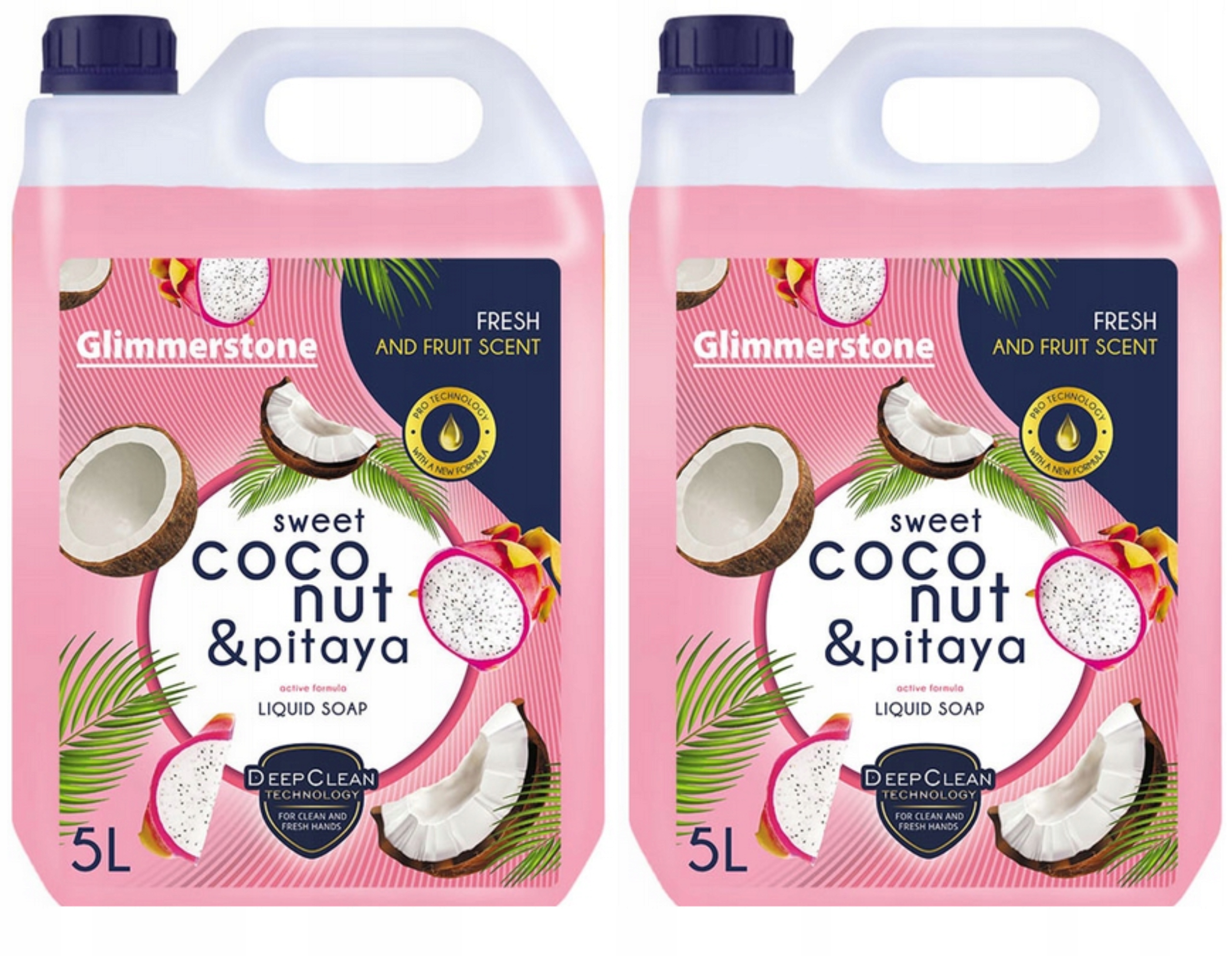 Tekuté mýdlo na ruce krémové, čerstvý kokos a pitahaya, osvědčená kvalita 10 l