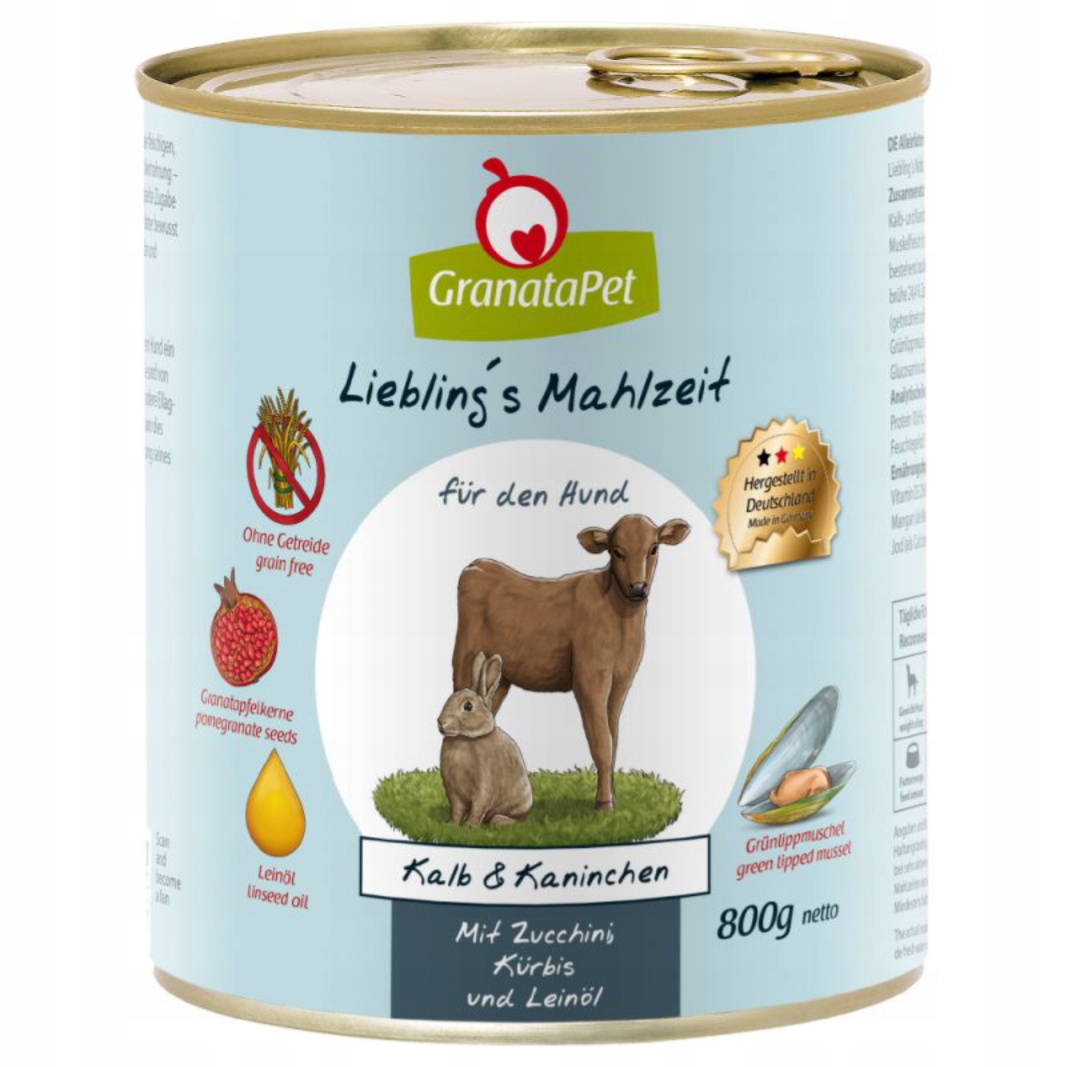 GranataPet Liebling´s Mahlzeit telecí králík 12 x 800g