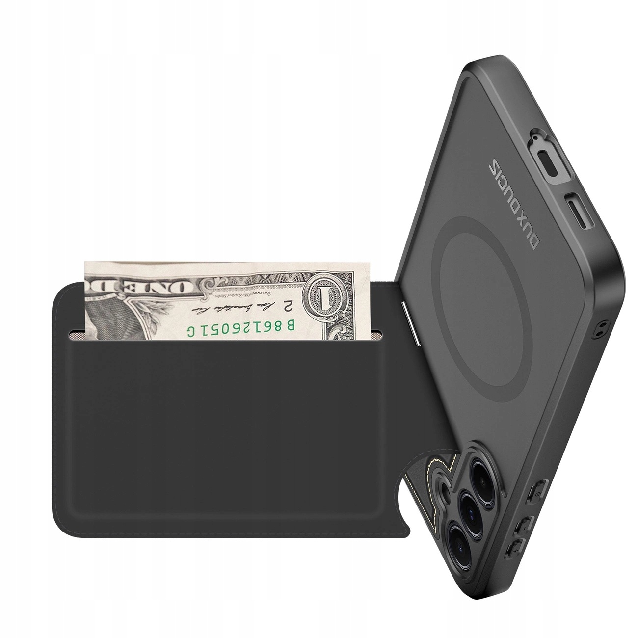 Etui Dux Ducis Rafi II podstawka portfel Samsung Galaxy S25 czarne