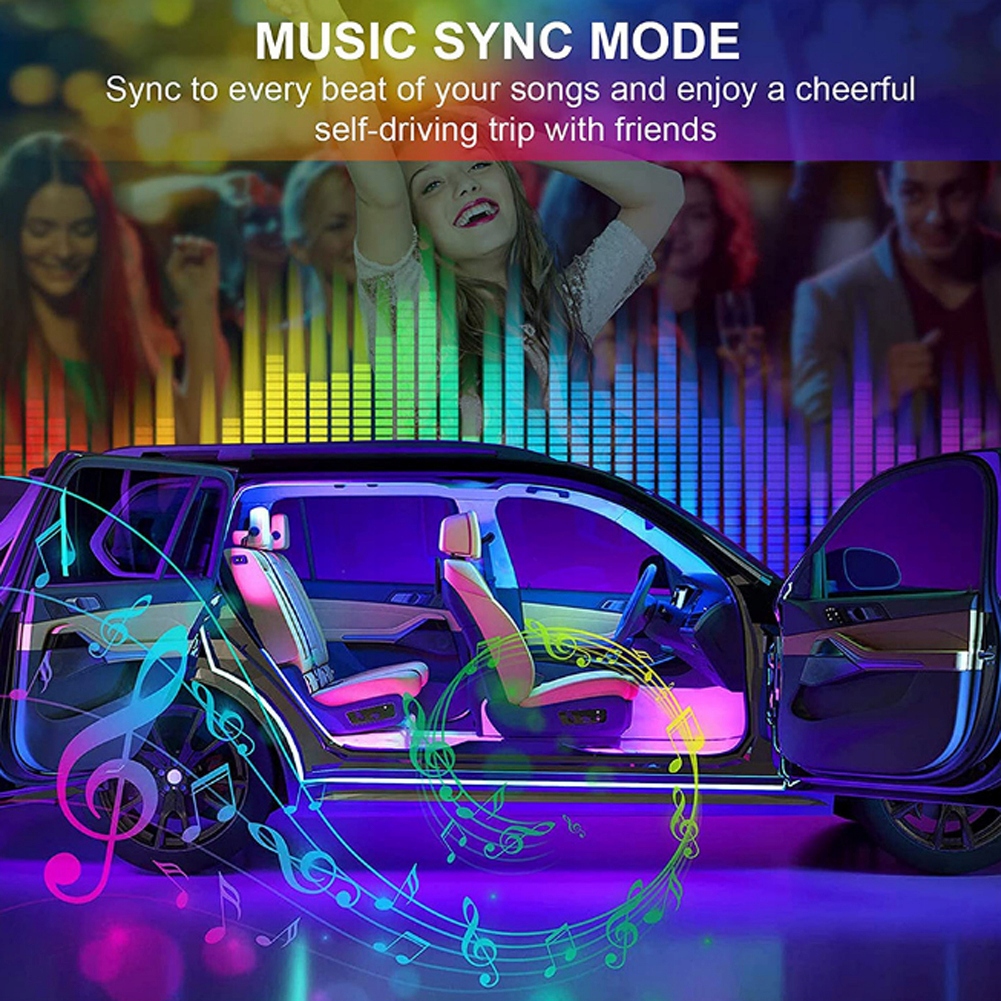 OŚWIETLENIE WNĘTRZA SAMOCHODU AUTA KABINY LED RGB EAN (GTIN) 4006116801735