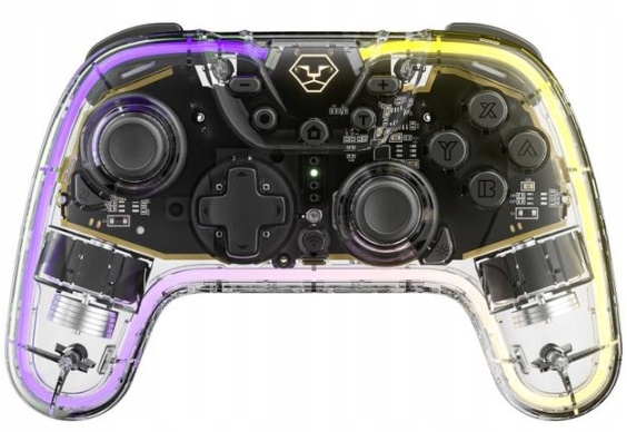 PAD BEZPRZEWODOWY NINTENDO SWITCH PRZEŹROCZYSTY