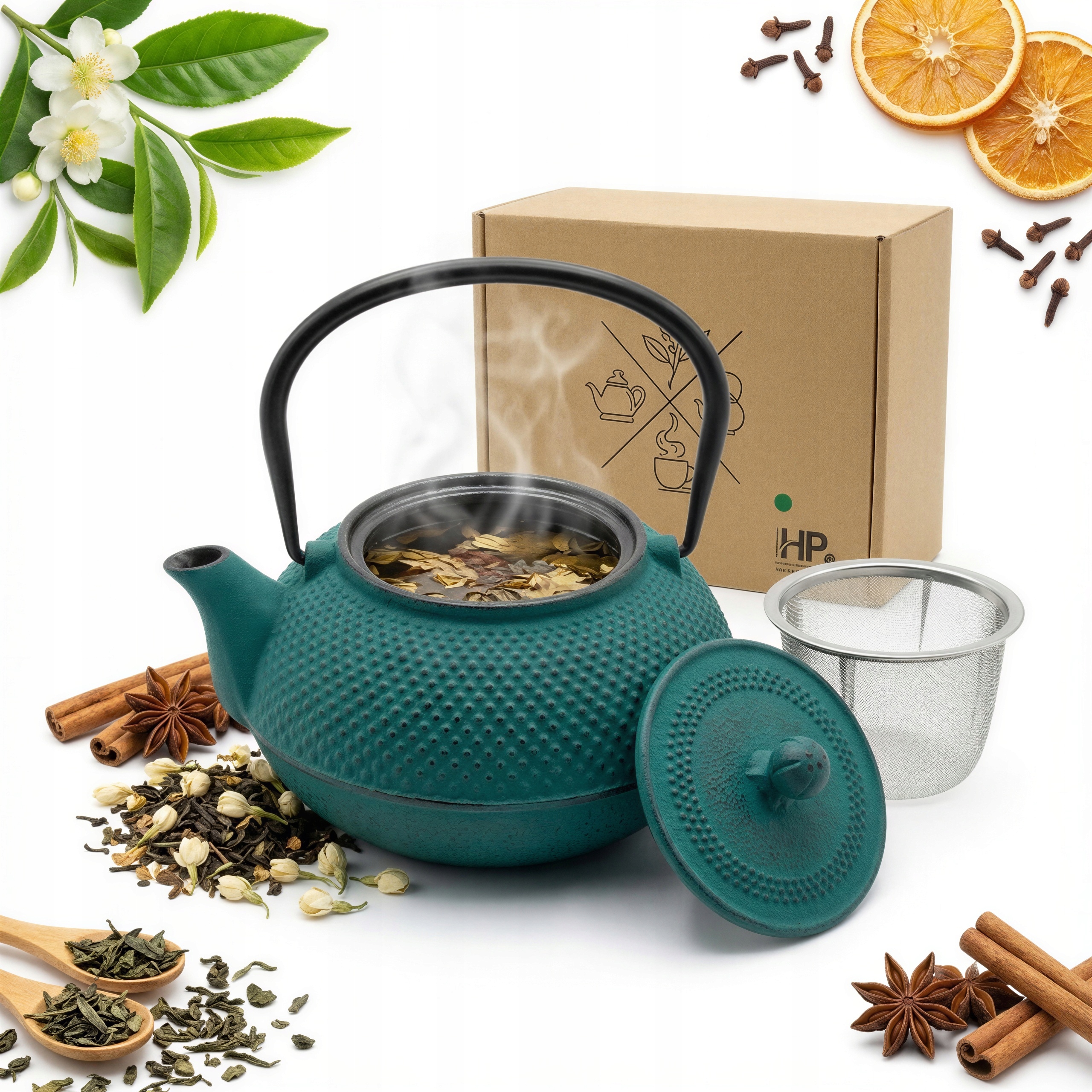 Konvice Zázvor Litinová Se Sítkem Na Čajové Byliny 1.5 L Litina