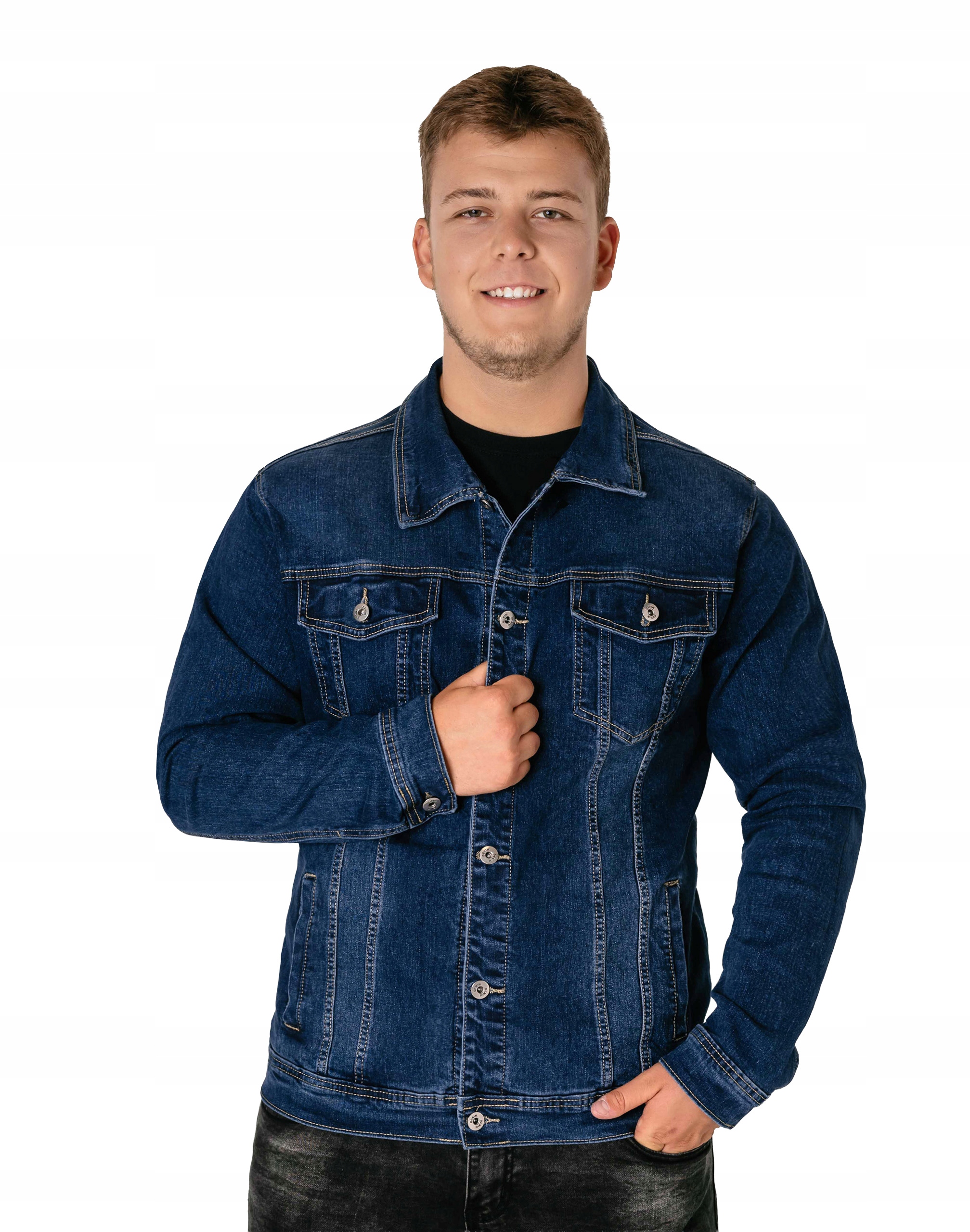 Velká bunda Katana Pánská Mikina Džíny přechodová Jupa Námořnická Modrá Džíny 2015 6XL