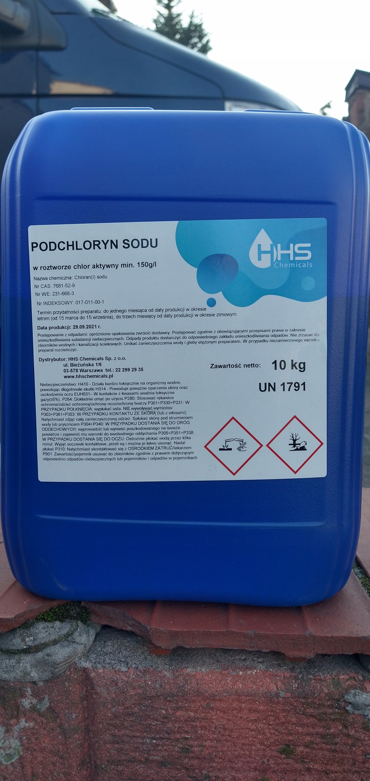 

Podchloryn sodu 15% 10kg