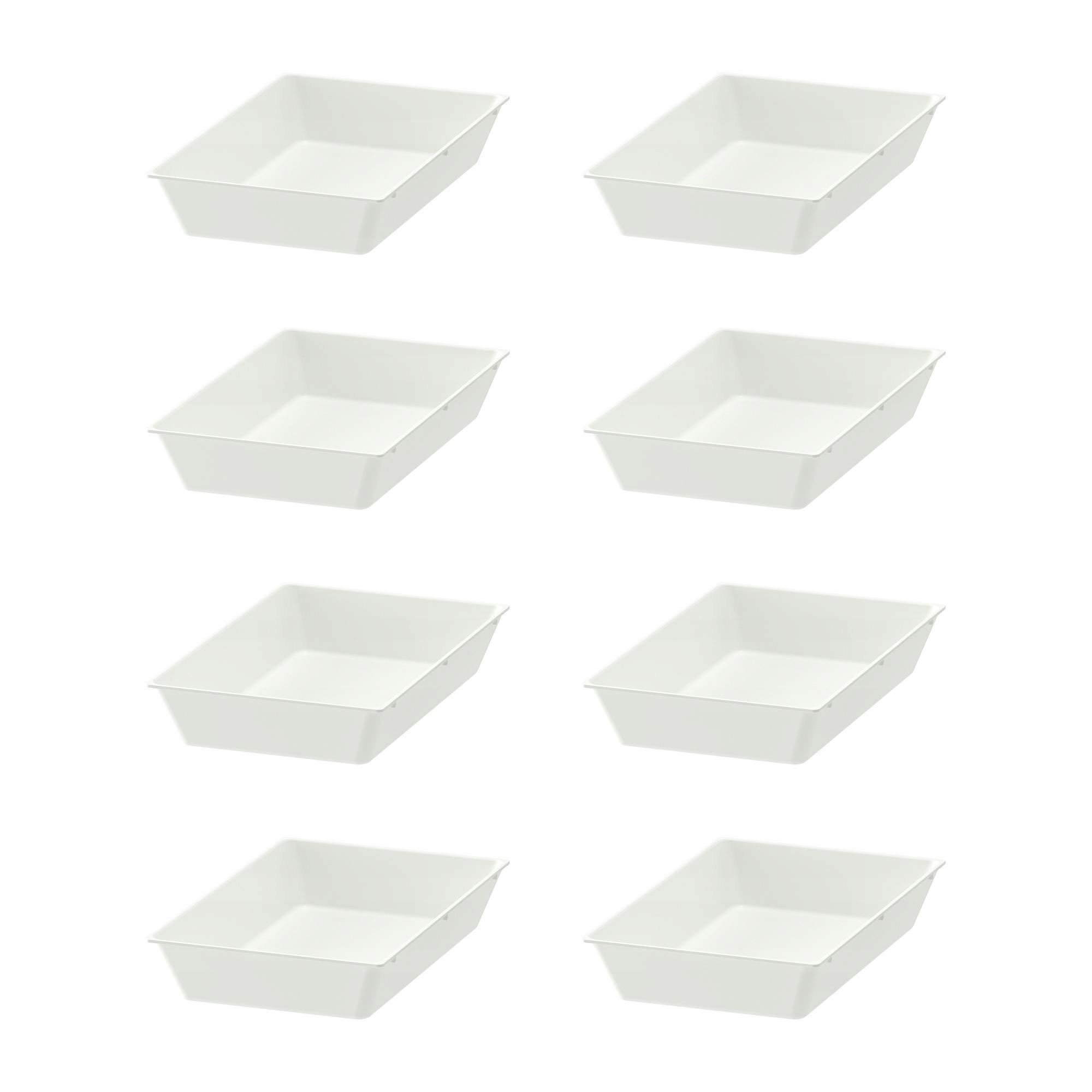 8 ks Vložka do zásuvky Uppdatera bílá 20x31 cm kuchyňský organizér