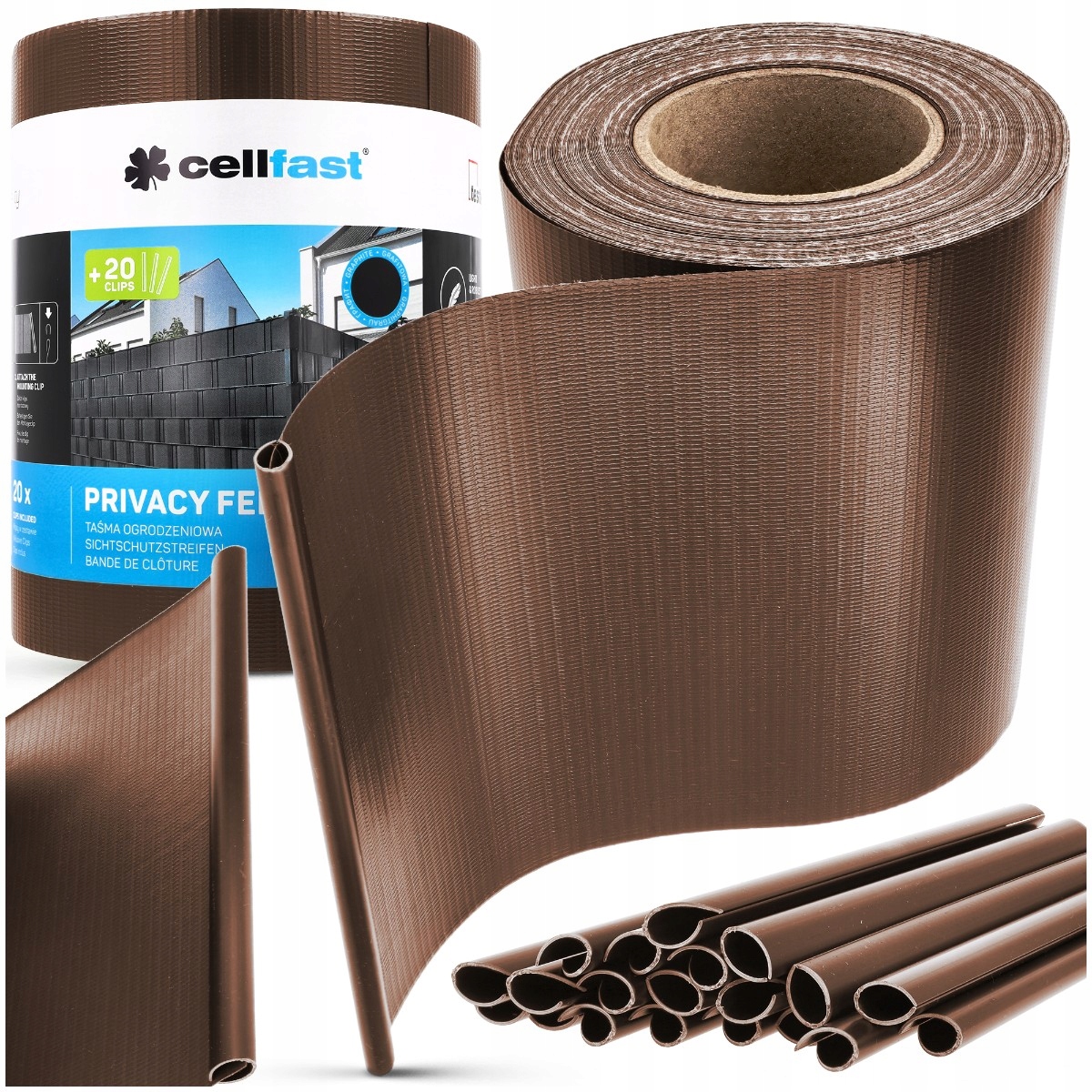 Stínící Panelové Pásy Hnědá 19 Cm x 35 m Kryt na panelové ploty Plot
