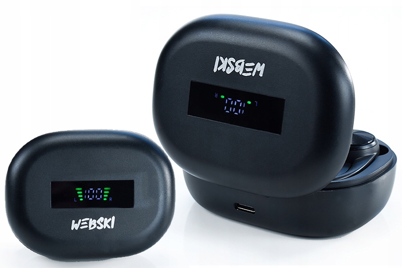 SŁUCHAWKI DOUSZNE BEZPRZEWODOWE TWS+POWER-BANK Cechy dodatkowe TWS, wodooporność