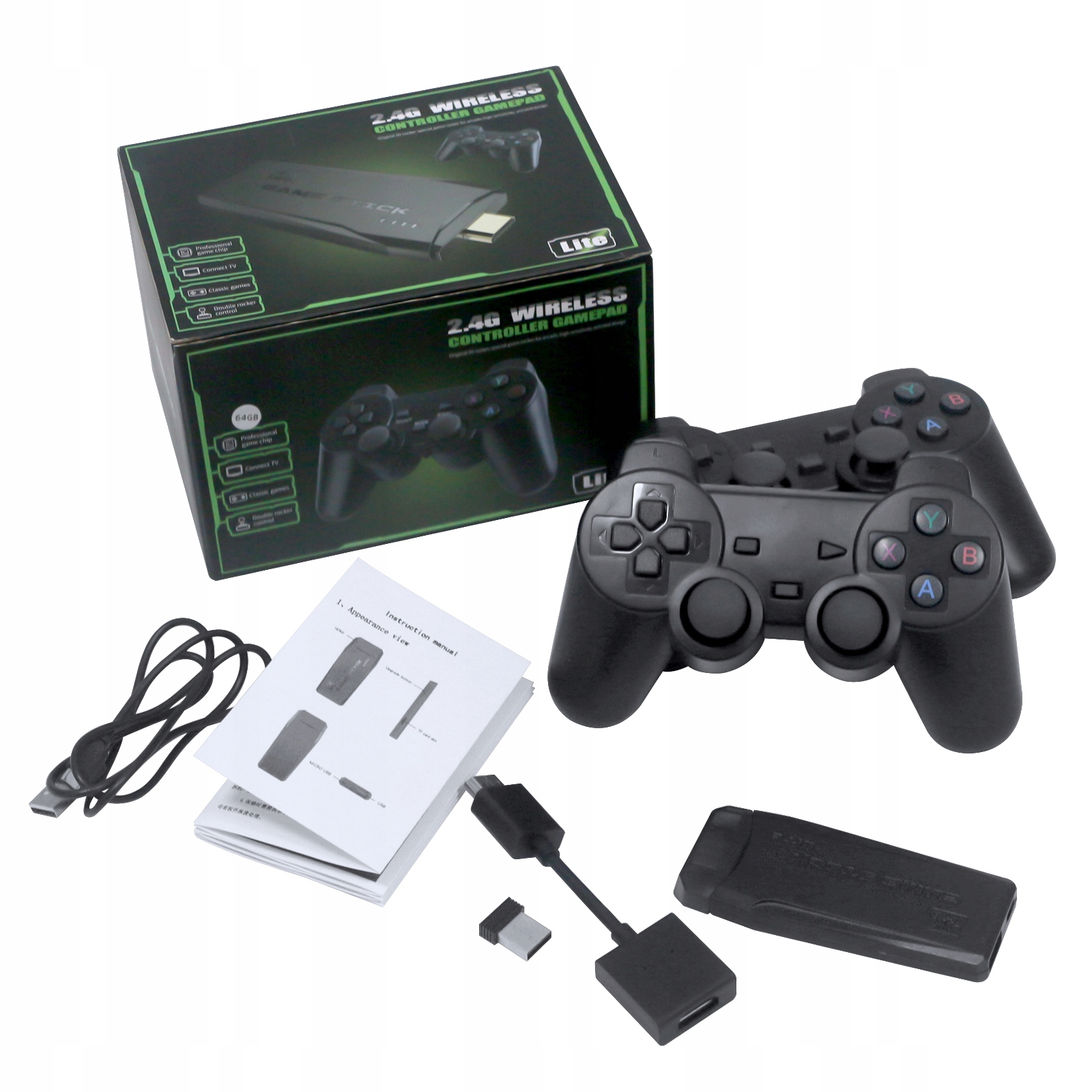 GRA 4K TELEWIZYJNA KONSOLA RETRO+2 PADY +20000 SZARY EAN (GTIN) 5410464213659