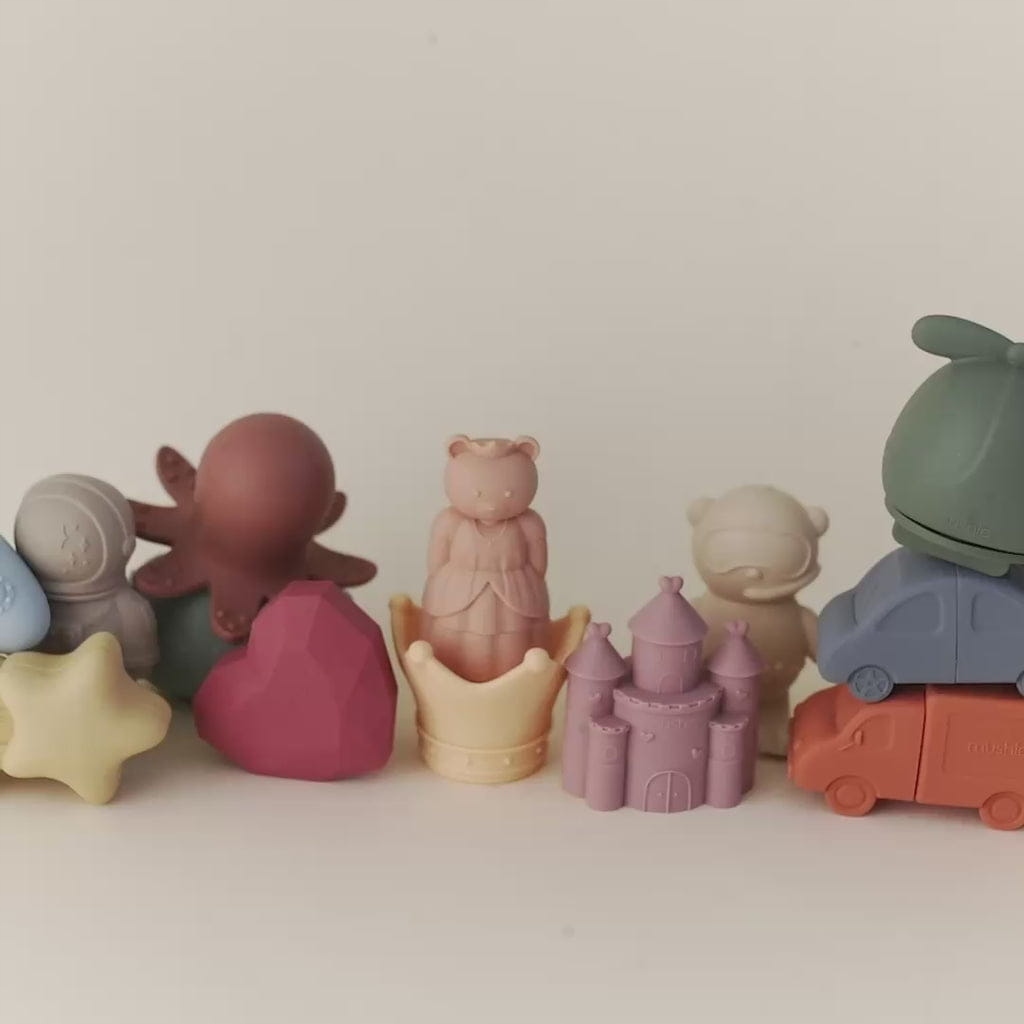 ZESTAW ZABAWEK DO KĄPIELI PRINCESS KSIĘŻNICZKI 4 SZTUKI MUSHIE Minimalny wiek dziecka 0