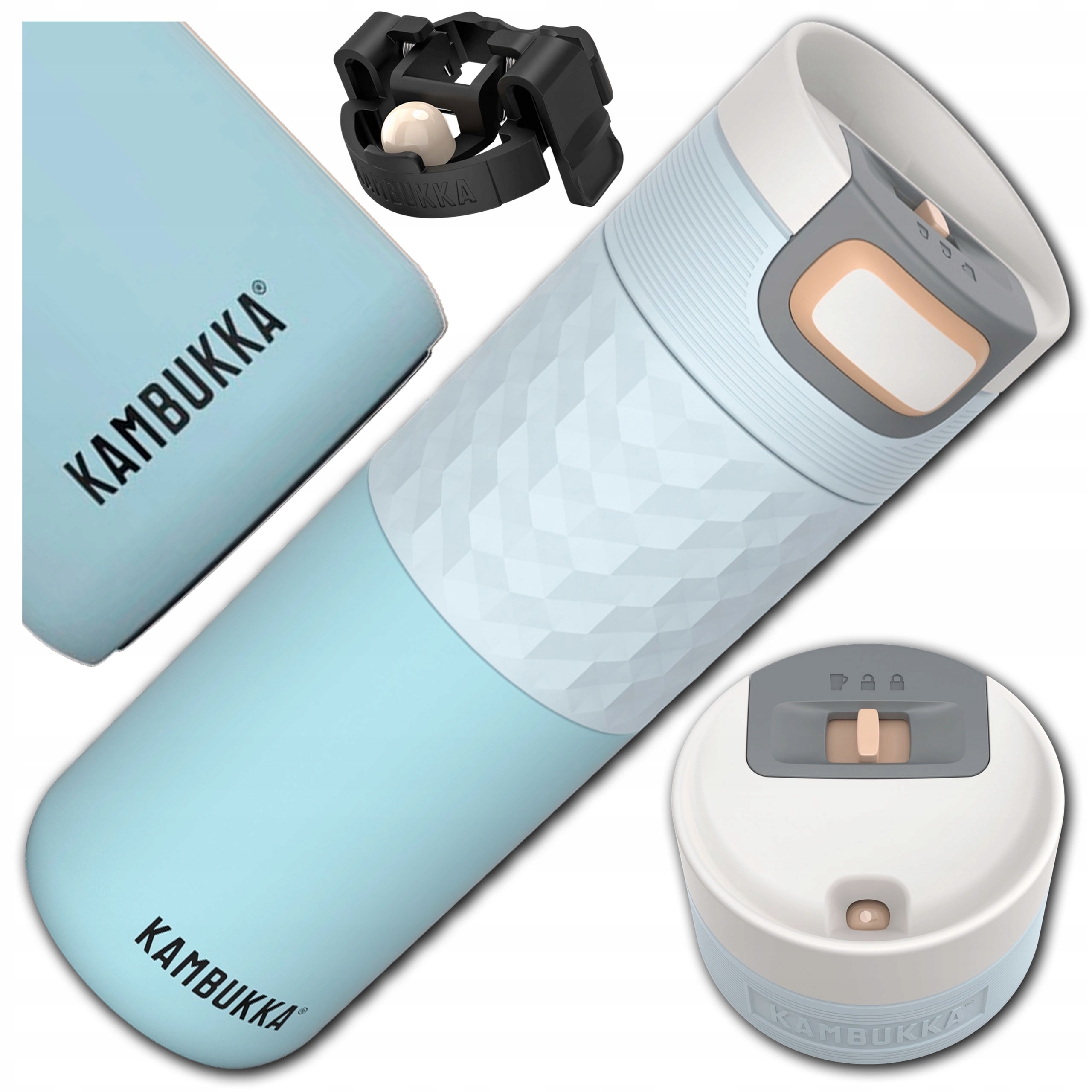 Termohrnek Kambukka Etna Grip Modrý Cestovní Na Kávu Čaj 500 ml