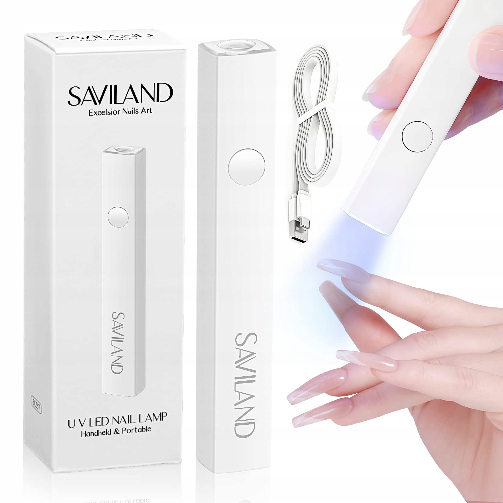 SAVILAND Mini Lampa UV LED Do Paznokci Ochrona Skóry Przenośna Dla Kobiet